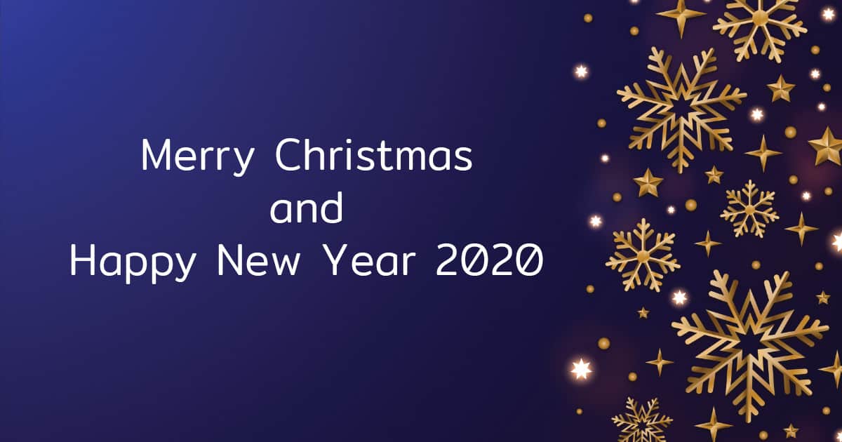 Merry Christmas and Happy New Year 2020