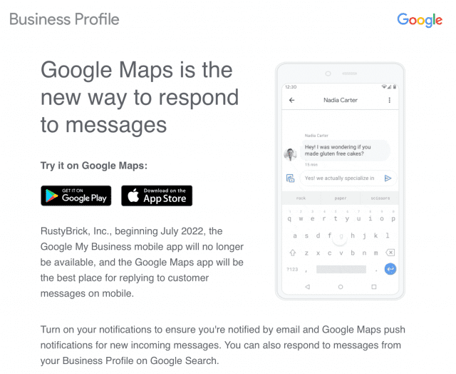 Google Maps is the new way to respond to messages