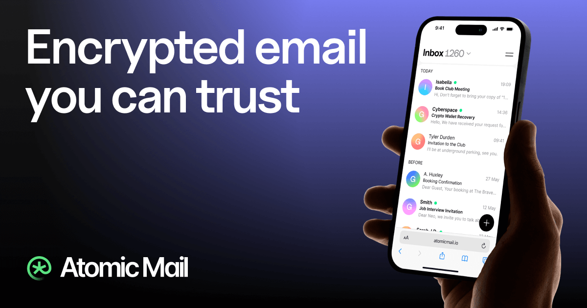 Atomic Mail Encrypted email provider